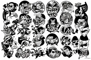 the numbers 619 tattoo idea