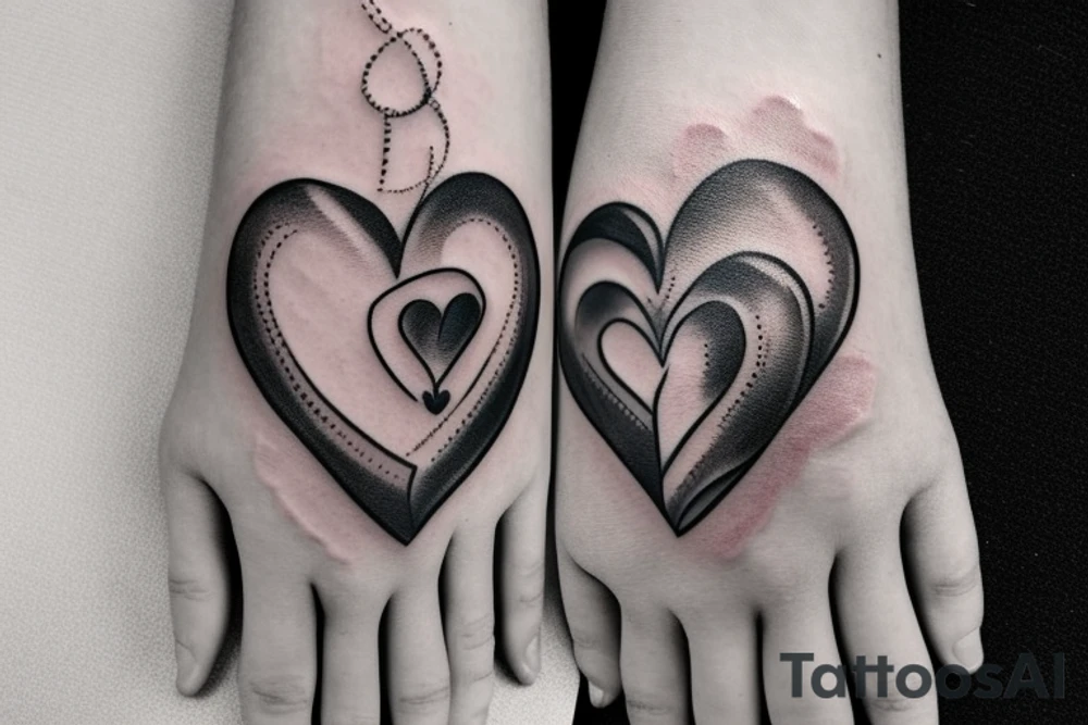 a hand crushing a heart tattoo idea