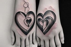 a hand crushing a heart tattoo idea