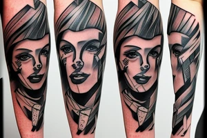 to continue the graffiti-style tattoo of blade tips on my forearm. tattoo idea