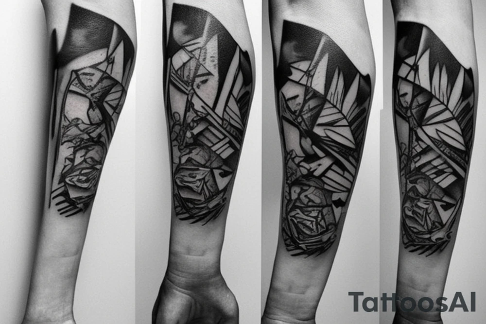 to continue the arrowhead tattoo on my forearm. graffiti-style tattoo idea