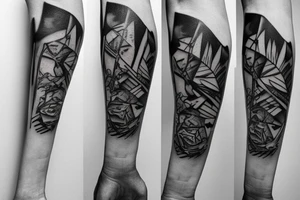 to continue the arrowhead tattoo on my forearm. graffiti-style tattoo idea
