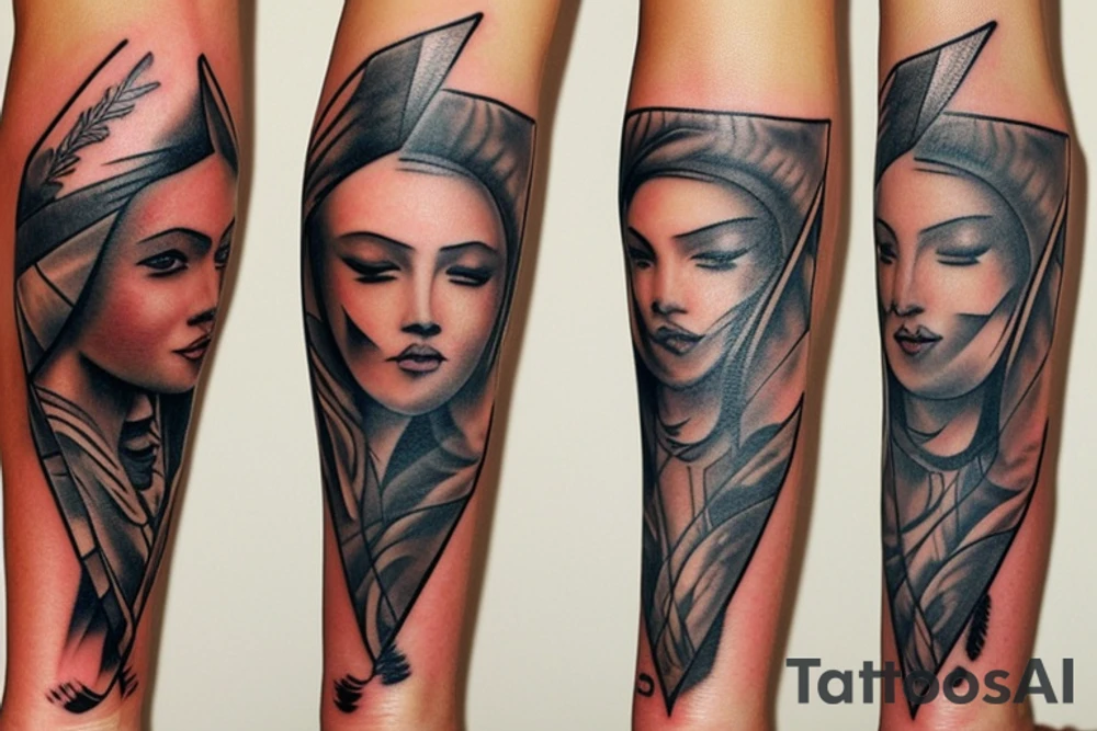 to continue the arrowhead tattoo on my forearm. graffiti-style tattoo idea