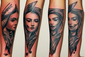 to continue the arrowhead tattoo on my forearm. graffiti-style tattoo idea
