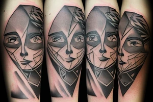 to continue the tattoo of multiple arrowheads on my forearm. graffiti-style tattoo idea