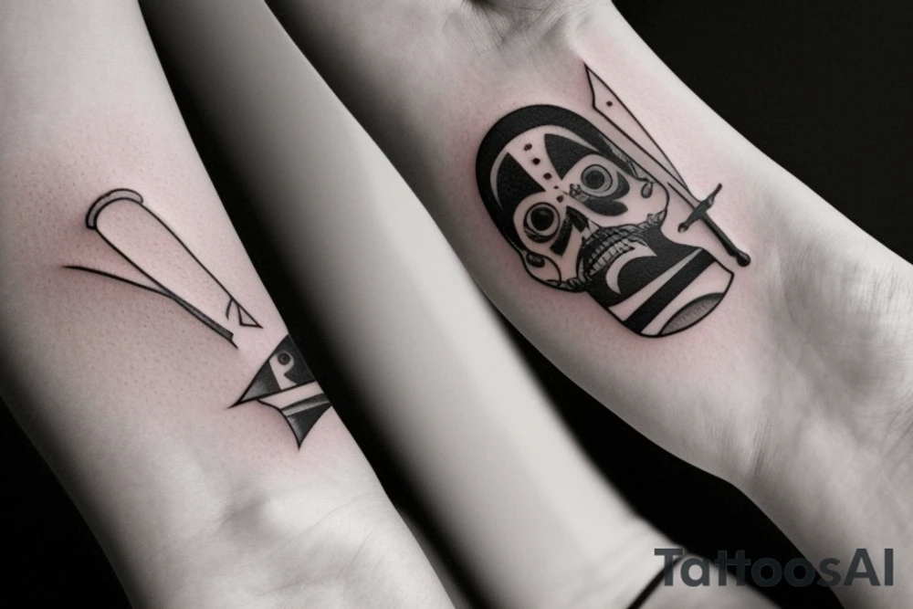 a forearm bracelet with many blade tips on it tattoo idea a forearm bracelet with many blade tips on it tattoo idea