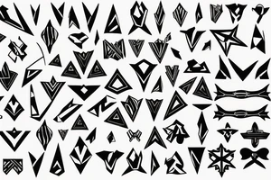 many bow tips on it tattoo idea