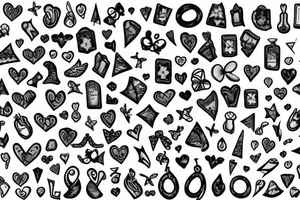 graffiti bows tip tattoo idea