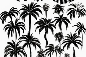 padres interstate 805 sun palm tree tattoo idea