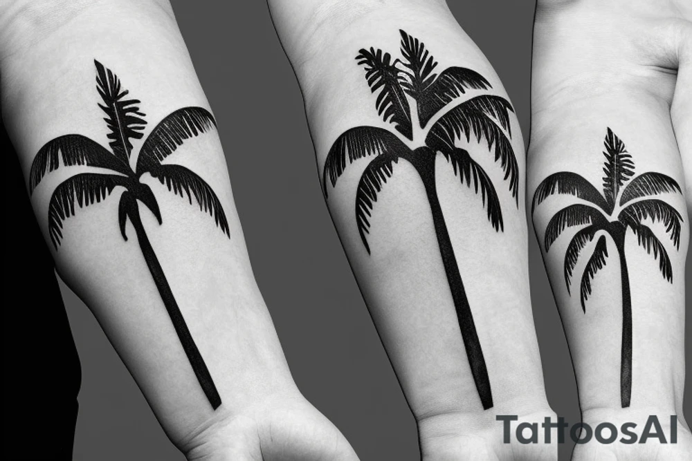 padres interstate 805 sun palm tree tattoo idea