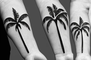 padres interstate 805 sun palm tree tattoo idea