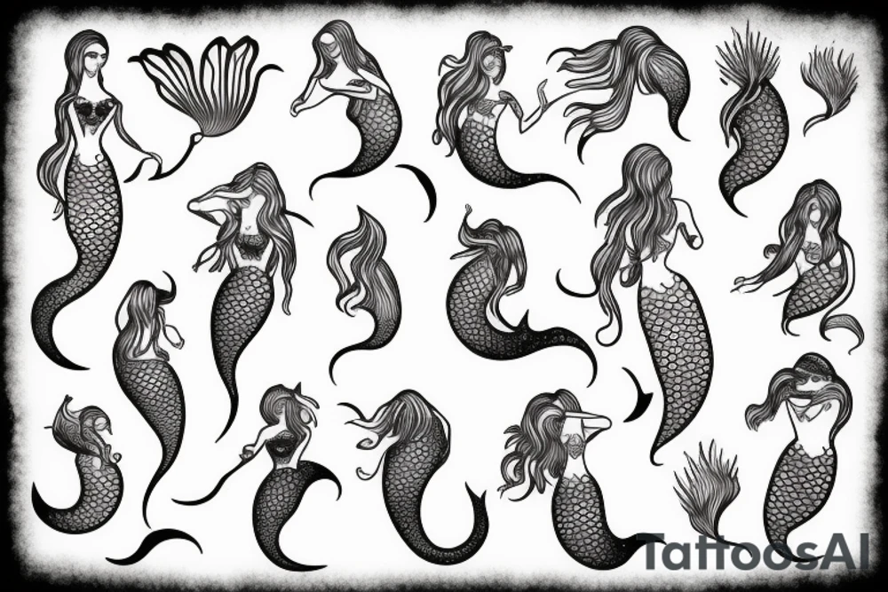 mermaid tattoo idea