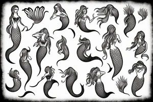 mermaid tattoo idea