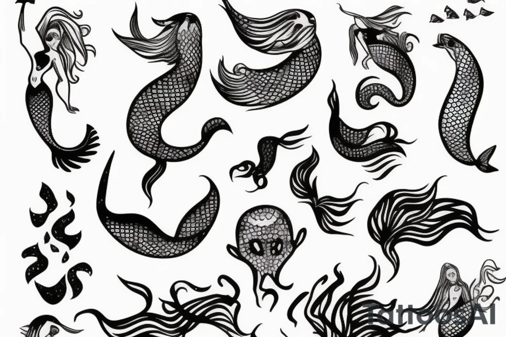 mermaid tattoo idea