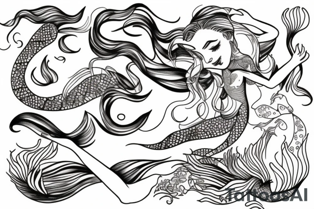mermaid tattoo idea