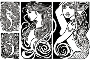 mermaid tattoo idea