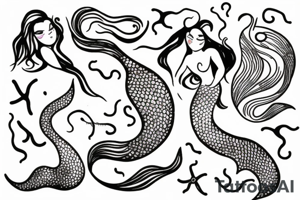 mermaid tattoo idea