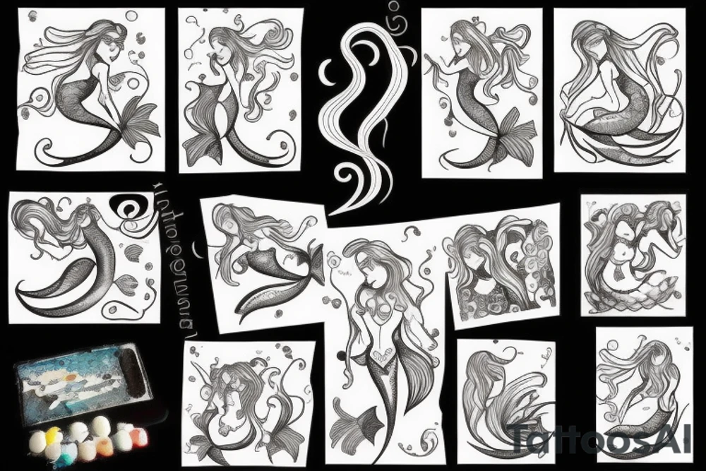 mermaid tattoo idea