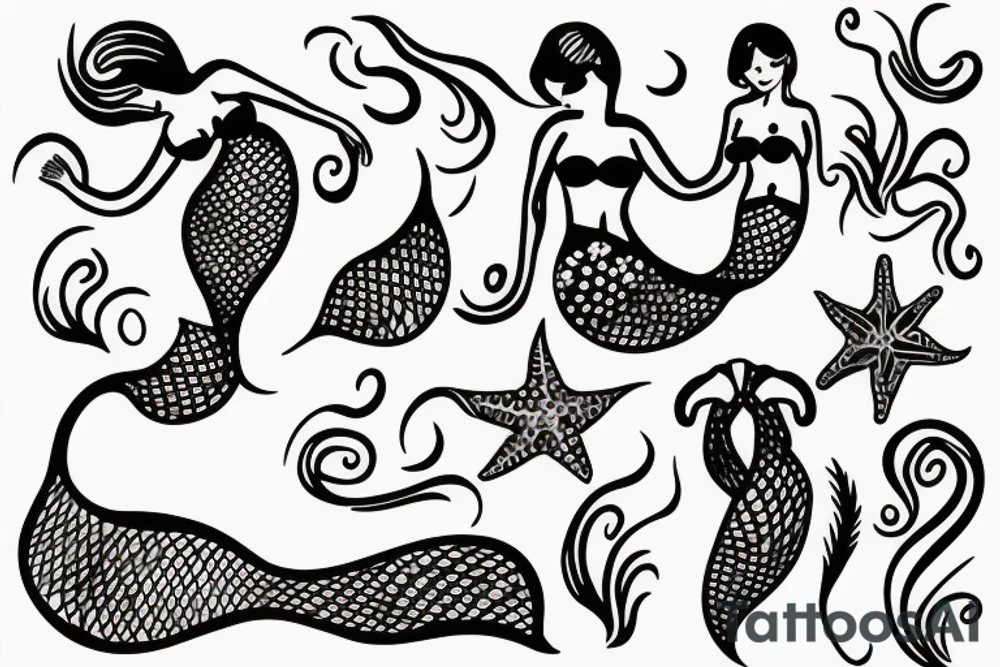 mermaid tattoo idea