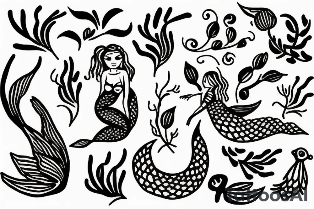 sleeping mermaid surrounded by plants
with a dove tattoo idea sleeping mermaid surrounded by plants
with a dove tattoo idea