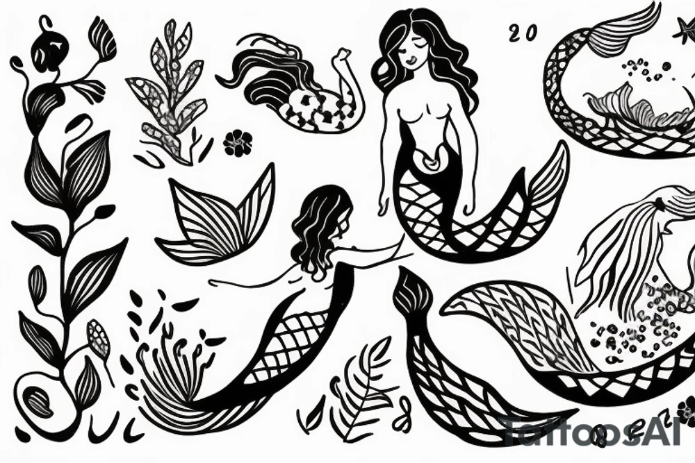 sleeping mermaid surrounded by plants
with a dove tattoo idea sleeping mermaid surrounded by plants
with a dove tattoo idea