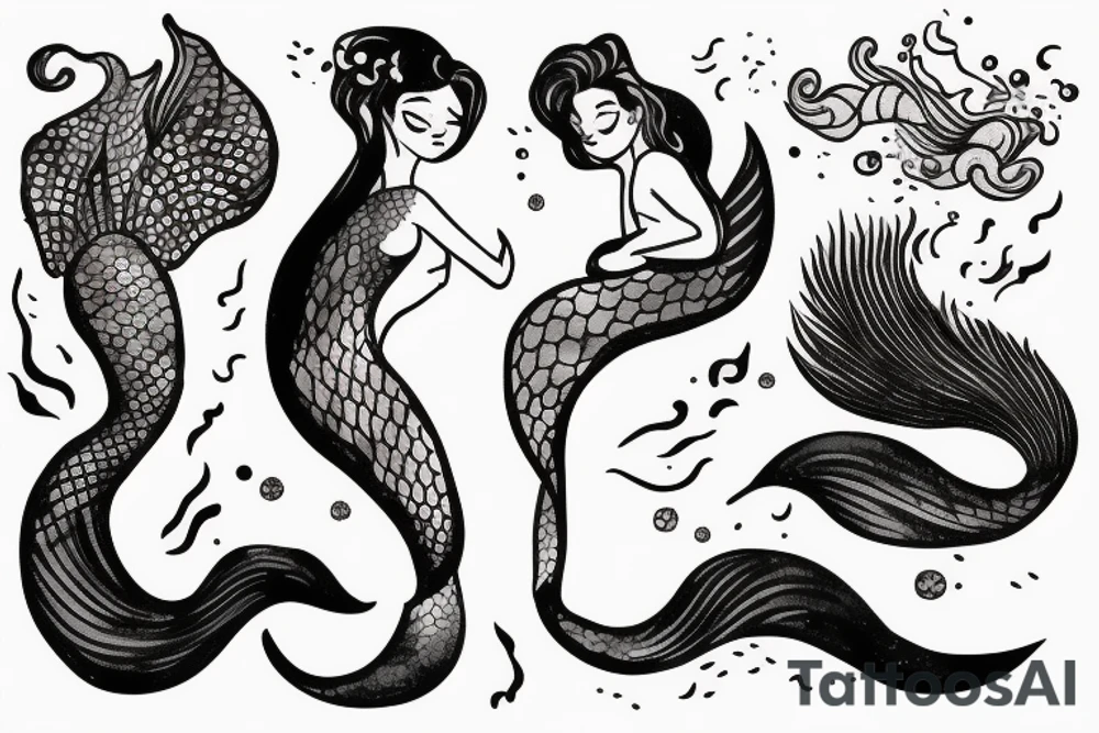 sleeping mermaid with a beautiful tail
floating tattoo idea sleeping mermaid with a beautiful tail
floating tattoo idea