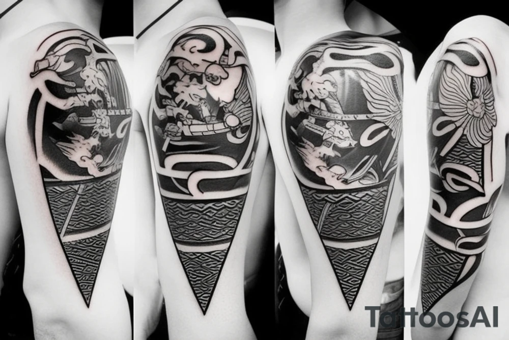 Samurai sword tattoo idea