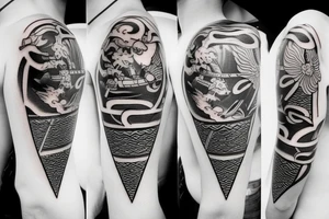 Samurai sword tattoo idea