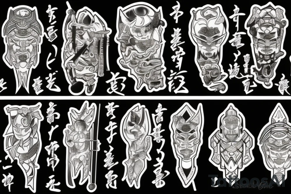 Samurai sword tattoo idea