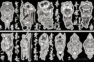 Samurai sword tattoo idea