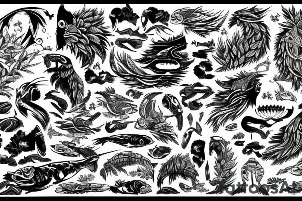 Ecosse Japon forêt gentillesse force bienveillance passion carp koï maori tattoo idea