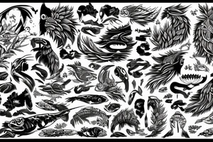 Ecosse Japon forêt gentillesse force bienveillance passion carp koï maori tattoo idea