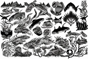 Ecosse Japon forêt gentillesse force bienveillance passion carp koï maori tattoo idea