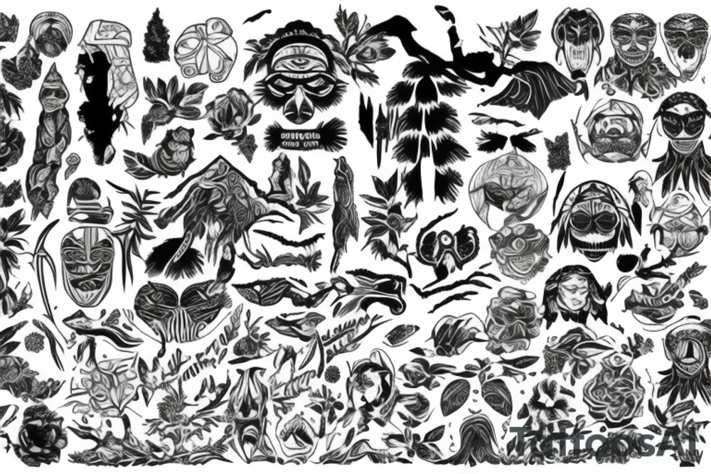 Ecosse Japon forêt gentillesse force bienveillance passion maori tattoo idea