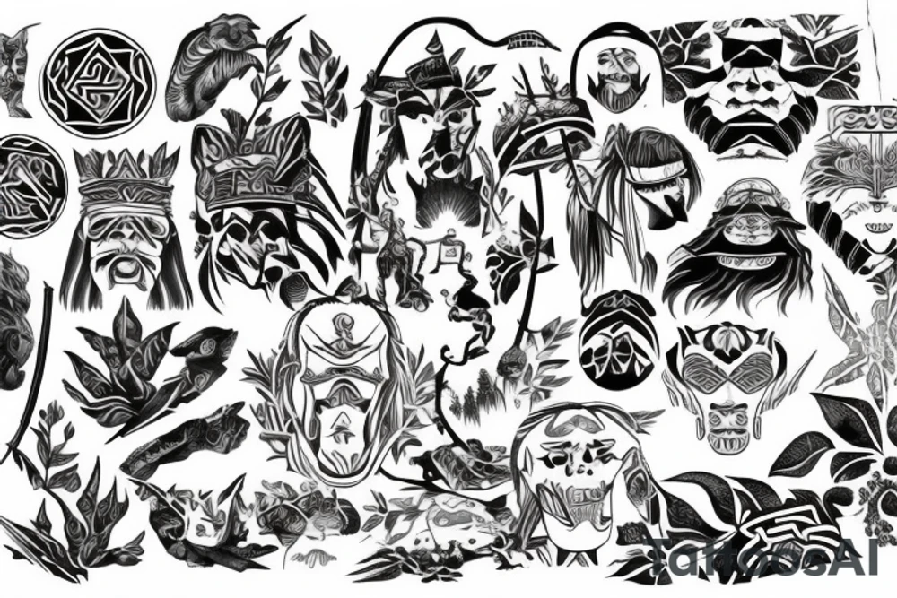 Ecosse Japon forêt gentillesse force bienveillance passion maori tattoo idea