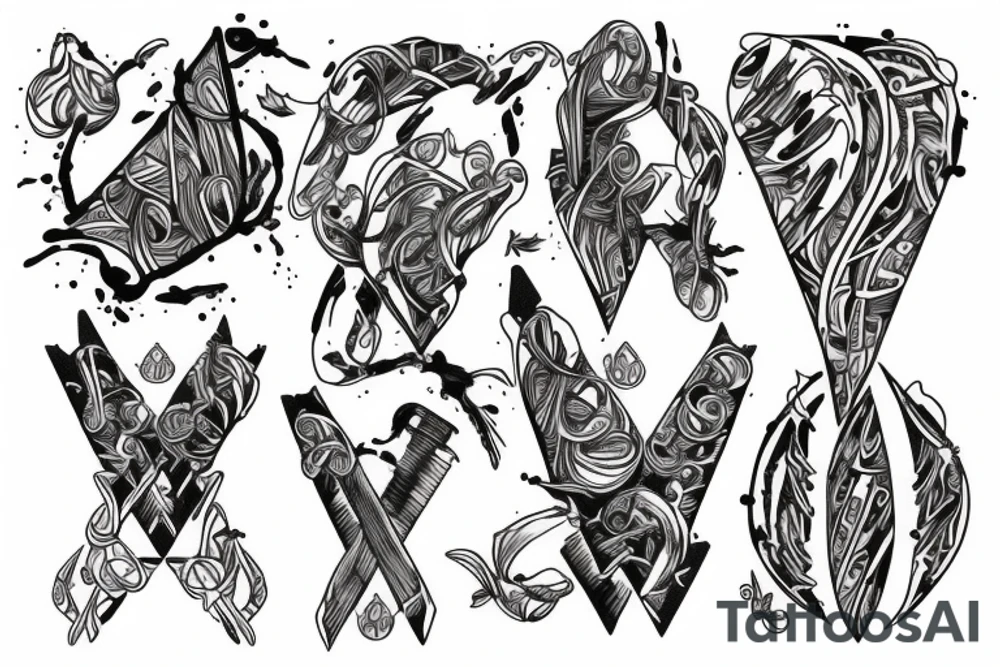 DNA that shows a genetic defect tattoo idea