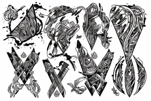 DNA that shows a genetic defect tattoo idea