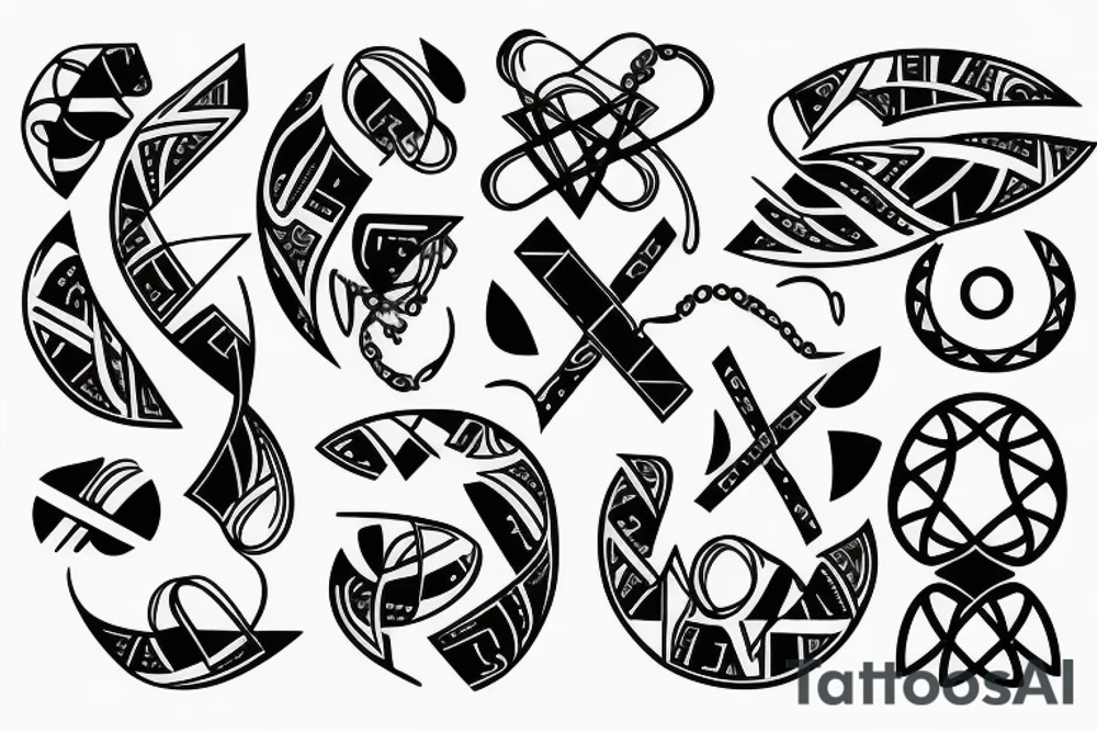 DNA that shows a genetic defect tattoo idea