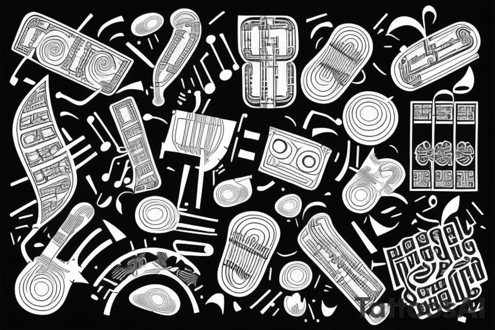 music is my dna tattoo idea