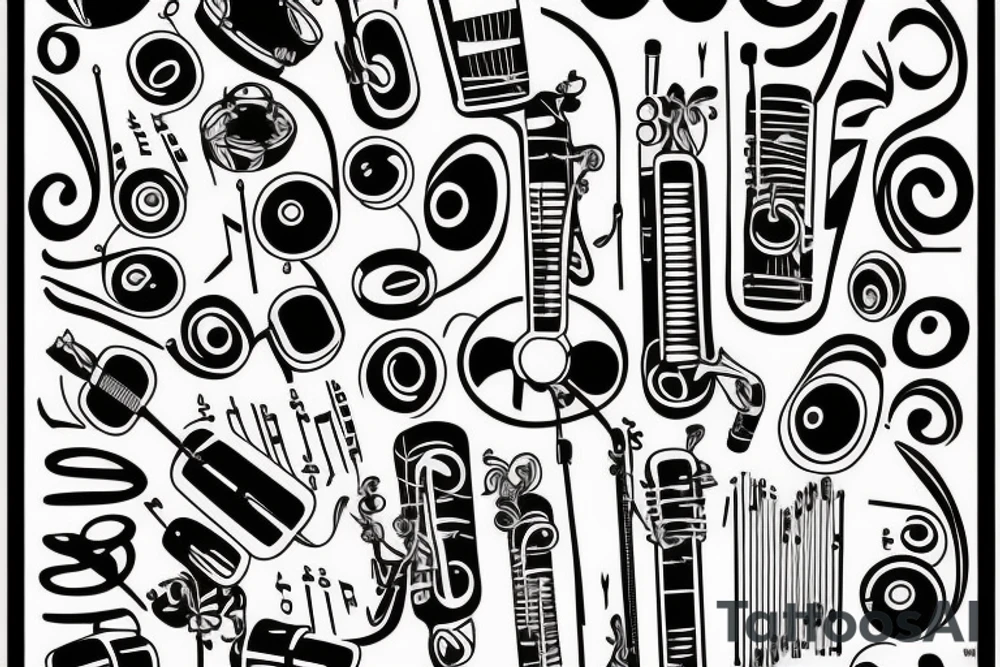 music is my dna tattoo idea