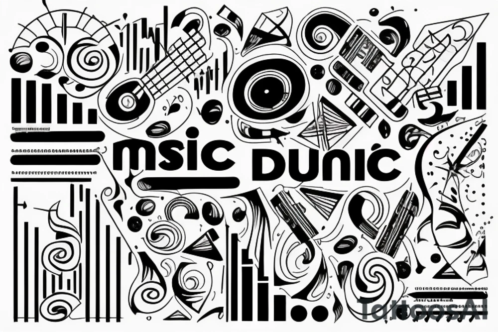 music is my dna tattoo idea