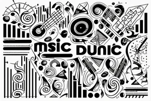 music is my dna tattoo idea