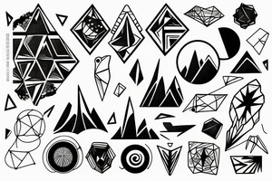 Loup avec paysage et film et interstellar tattoo idea