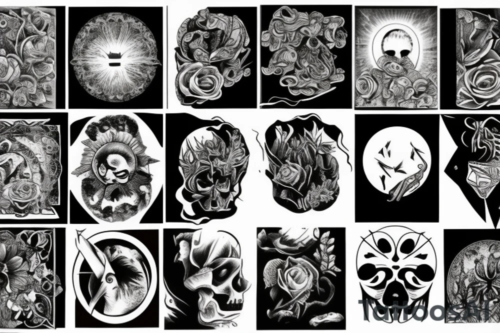 Sunset tattoo idea