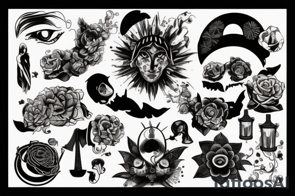 Sunset tattoo idea