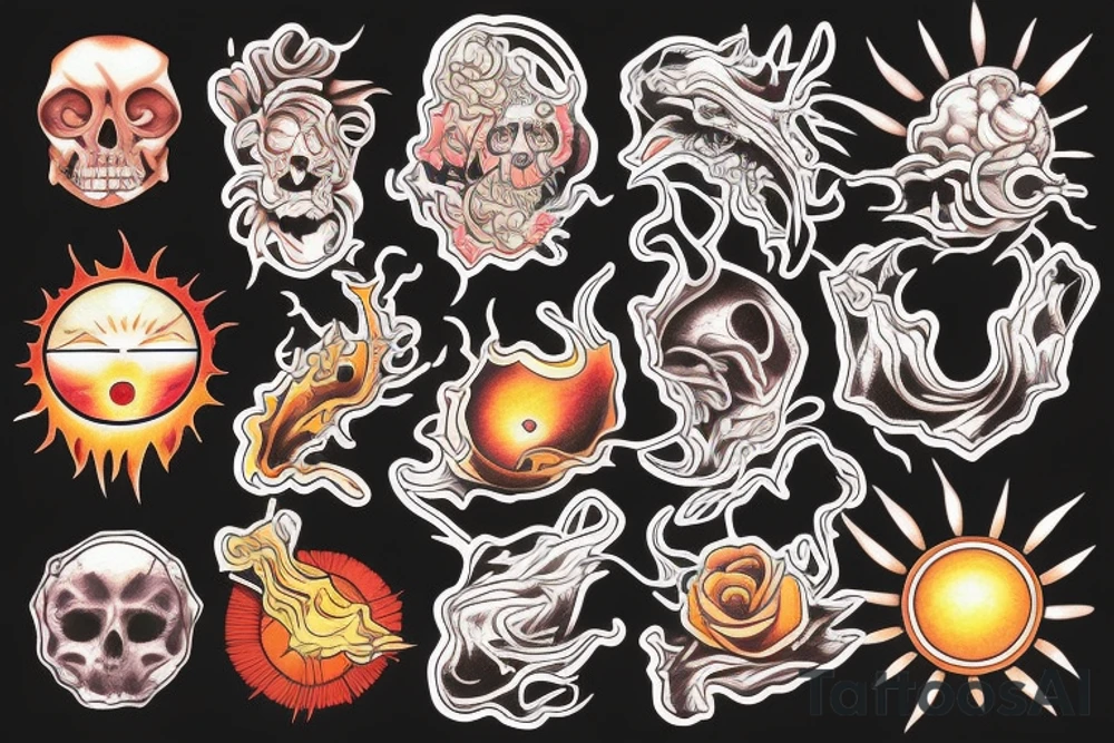 Sunset tattoo idea