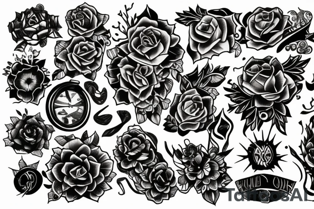 Sunset tattoo idea