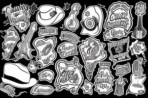 Country music tattoo idea