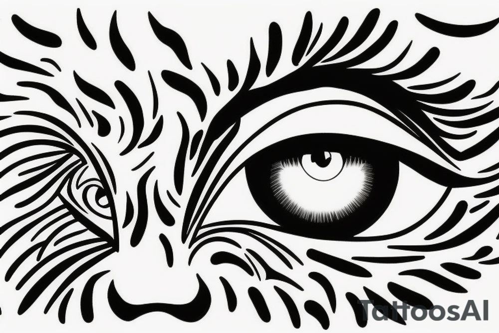 eye of the tiger tattoo idea