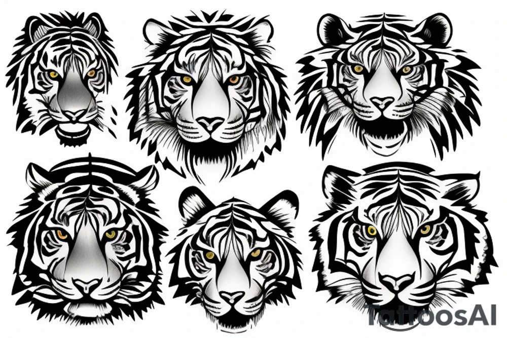 tiger eye tattoo idea
